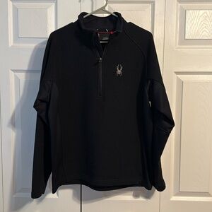 SPYDER Core Men's Black Half-Zip Sweater